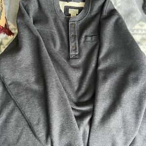 L.L. Bean Men's Charcoal Crewneck Sweater